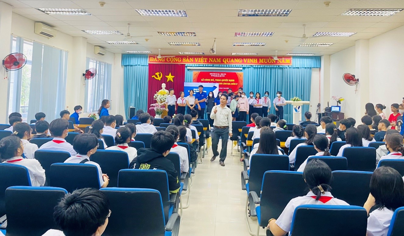 Thư viện tỉnh Bà Rịa – Vũng Tàu tổ chức các hoạt động về sách cho Thanh Thiếu Nhi huyện Long Điền